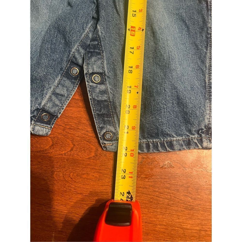 OshKosh BGosh Large Overalls Pleated Waist Blue Label - Picture 2 of 5